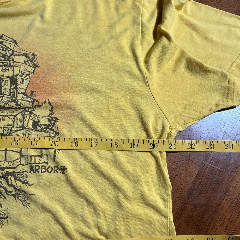 Arbor Thrashed Organic Cotton Bamboo Graphic Tshirt Mens L Skater Grunge Patina - Picture 7 of 9